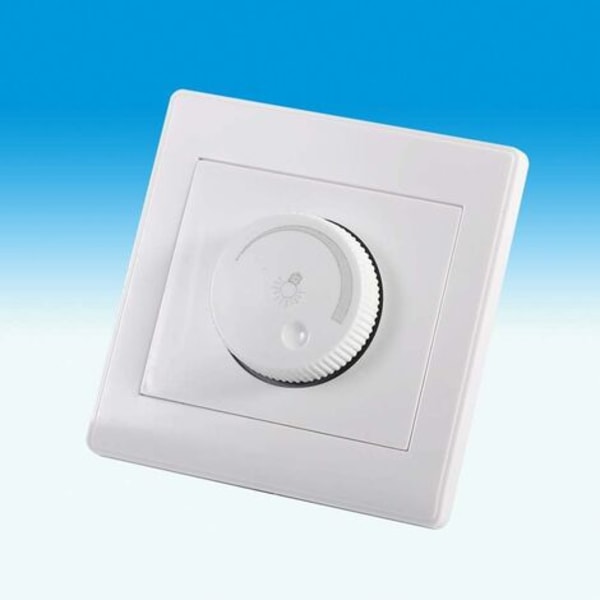 Dimmerbryter - Praktisk veggmontert på/av roterende LED-dimmer for lysstyrkekontroll