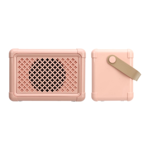 Bärbart karaoke-högtalarsystem Multifunktionellt mini söt Bluetooth högtalare med mikrofon för hemmafest utomhus rosa
