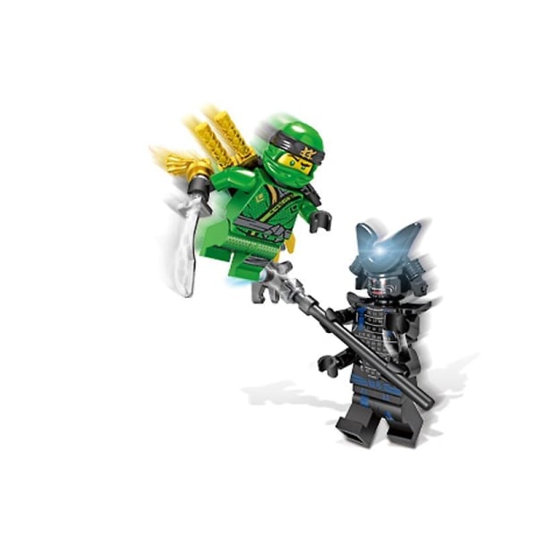 Sæt med 24 mini ninja figurer