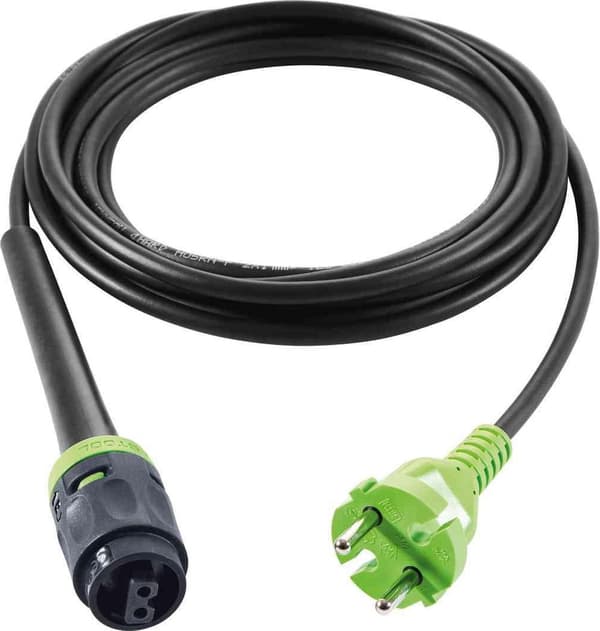 Festool Plug-It Strømkabel H05 RN-F 4m Erstatningskabel til Festool Elværktøj, 203929, Sort