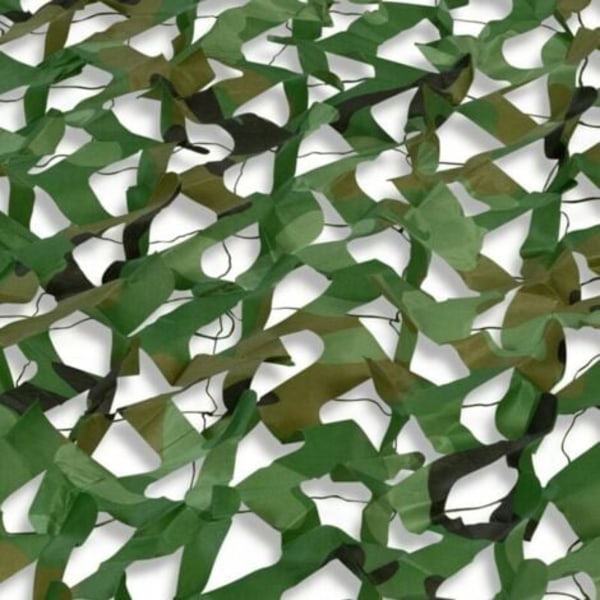 Rektangulärt solsegel design camouflage skuggsegel 3x5 M grönt nätverk-DPZO.pa