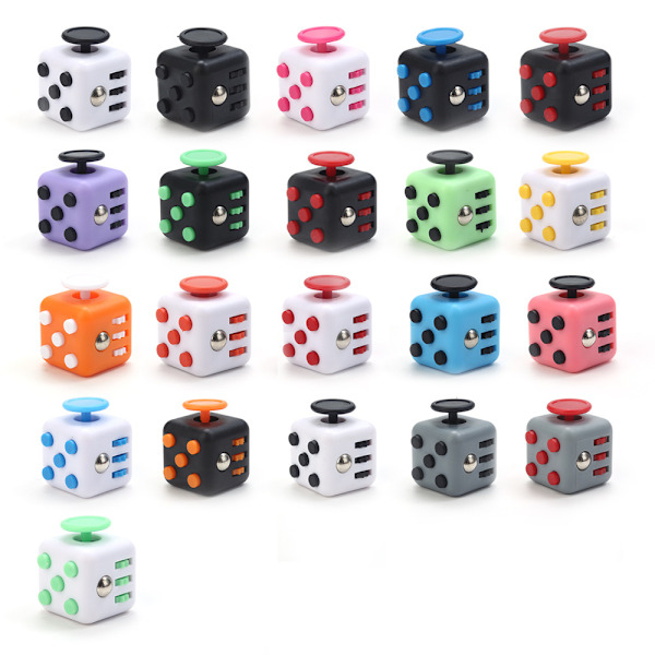 Fidgetcube -puristelukuutio, uusi ainutlaatuinen kuusisivuinen puristelulelu, tuuletuskuutio, käsilelu