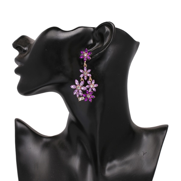 1 par ömtåliga örhängen Dam Dam Fashionabla smycken Tillbehör Örhänge (lila)