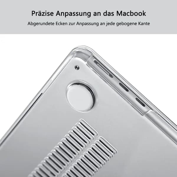 Case Compatible with NEW MacBook Air 13.6 inch M2 A2681, 2022 Release, Ultra Thin Smooth Hard Shell Protective Case, Crystal Clear