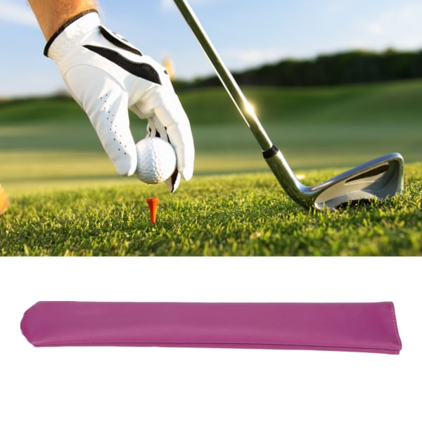 Golf Alignment Stick Holder Deksel PU Lær Golf Alignment Stick Headcover for Golf Alignment Stick Lilla 13.2in