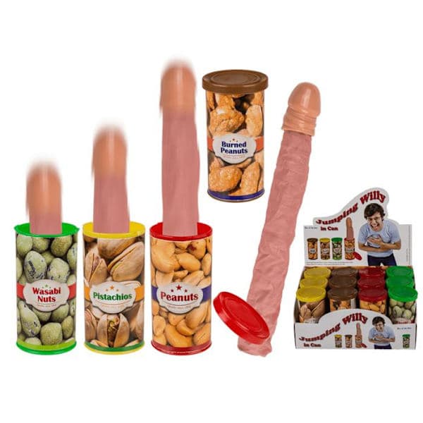 Hoppende Penis i Boks - Spøkeleke multifarget