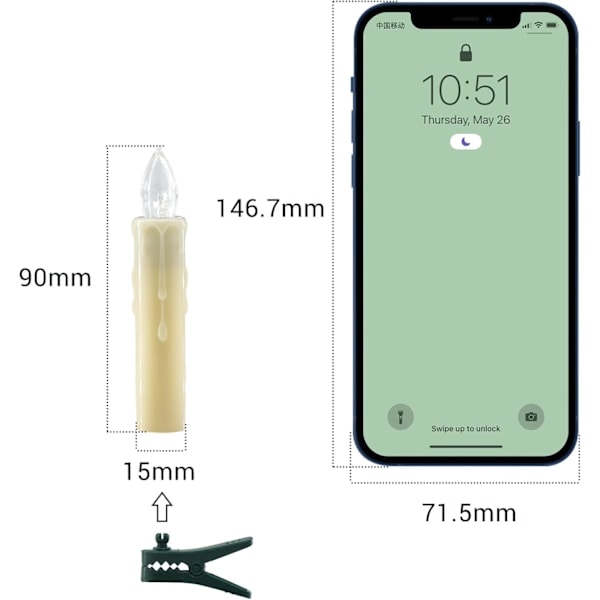 2m LED-remsa med fjärrkontroll, batteridriven för varmt vitt ljus Varmvit – 2 m Varmvit – 2 m Varm vit – 2 m Varm vit \u2013 2 m