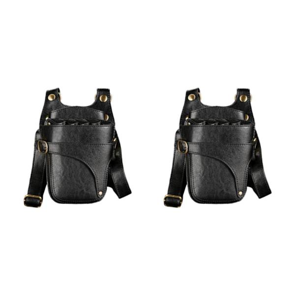 1/2/3 Frisör Saxhölster Hållare Väska Svart 7.5 x 5.5 x 1.6 Tum Black 7.5 x 5.5 x 1.6 Inch 2Set