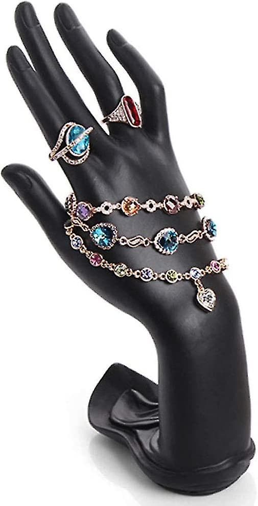 Hængende Ring- og Armbåndsstativ i Resin (sort)