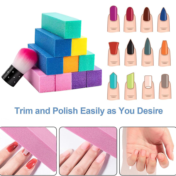 Gel Nagellack Set Höst Vinter Glitter Semi Permanent Soak Off UV LED Lack Bas Topp Matt Överlack Manikyr Set 6 st