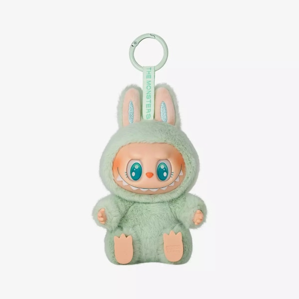 Pop Mart Labubu The Monsters – Spennende Macaron Plysj Nøkkelring Serie (1 Blind Box, 2.0) Second Generation Fun Duo Duo
