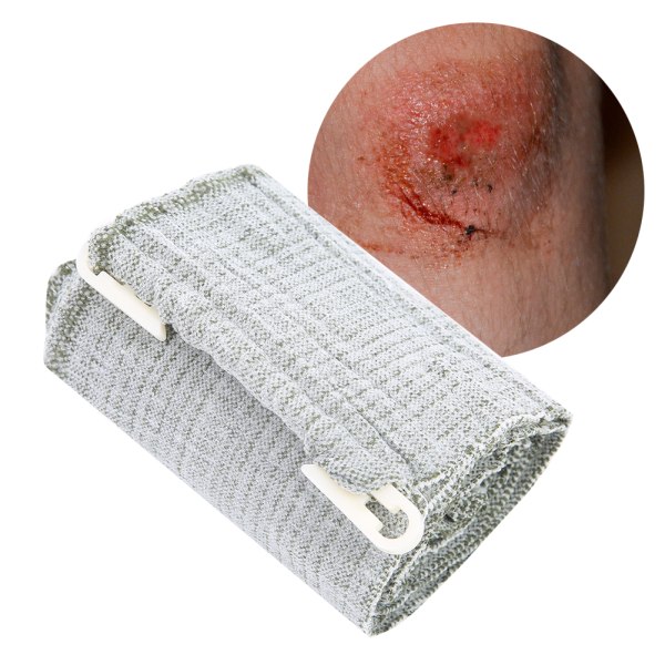 Utendørs nødhjelp Elastisk bandasje Sportssår blødningsbehandling Bandasje Wrap4 tommer