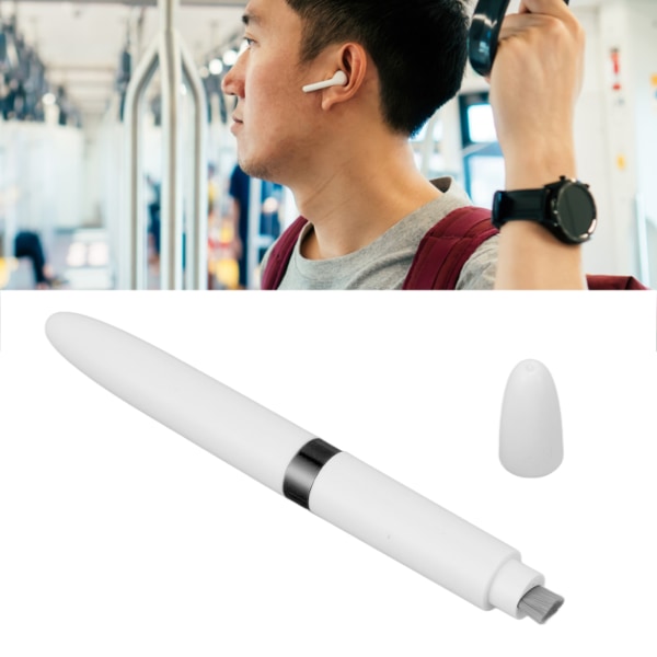 Bluetooth-ørepropper rensepenn multifunksjons trådløse øretelefoner rengjøringsverktøy med myk børste for kamera mobiltelefon svart