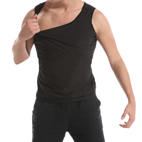 Män Man Sweat Vest Shapewear Fitness Bastu Workout Quick Dry Shapewear Vest2XL/3XL