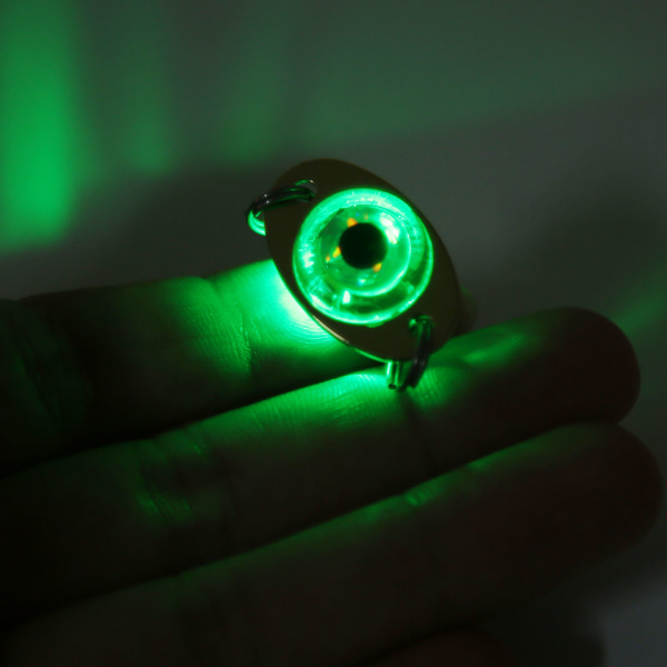 5 st undervattens elektronisk fiskedraglampa Korrosionssäker ABS LED fiskebetsljus för saltvattensgrön belysning