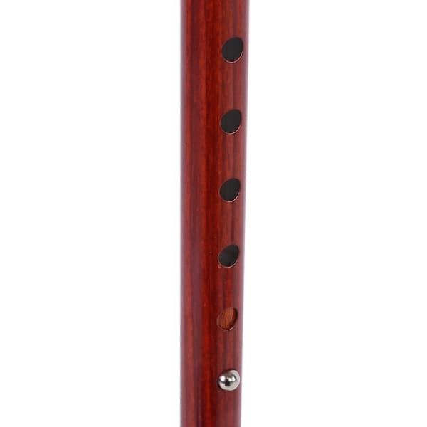 Multifunctional Telescopic Metal Flashlight Lightweight Walking Stick (Pink)