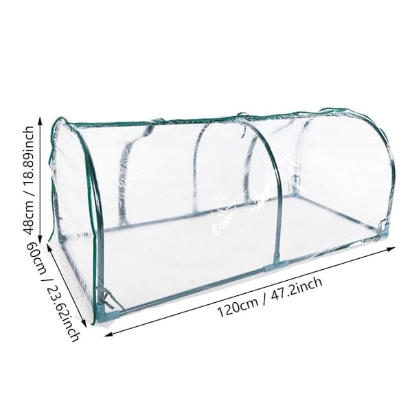 Mini Transparent PVC Solskærmstelt til Drivhus Haveplanter Blomster