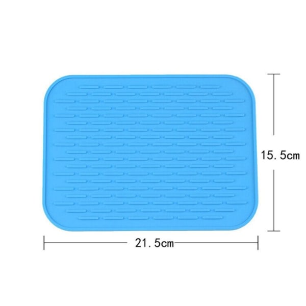 Heat-resistant mat table mat BLUE blue