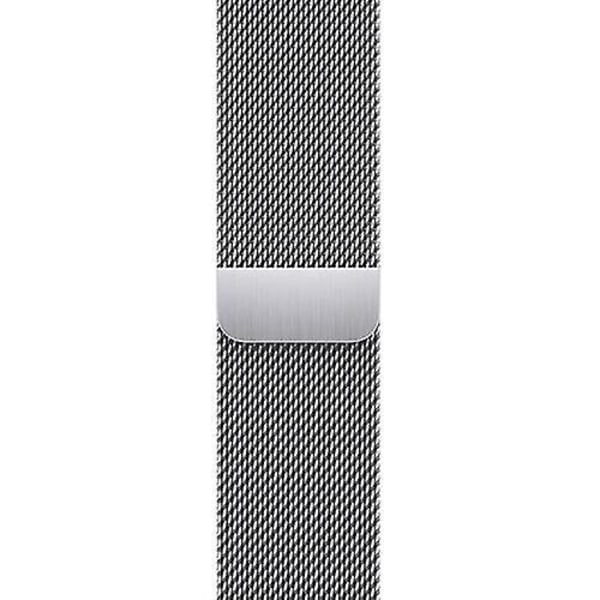 Paris_Apple sølvfarget rustfritt stål milanesisk loop for 38mm 40mm 41mm klokker