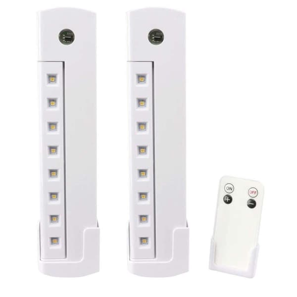 2x Garderobelamper med Dimmer - LED