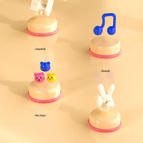 Mini Doll Claw Machine Emulerende musikk Lys Dukke Grabber Machine Pedagogisk leke for barn Blå