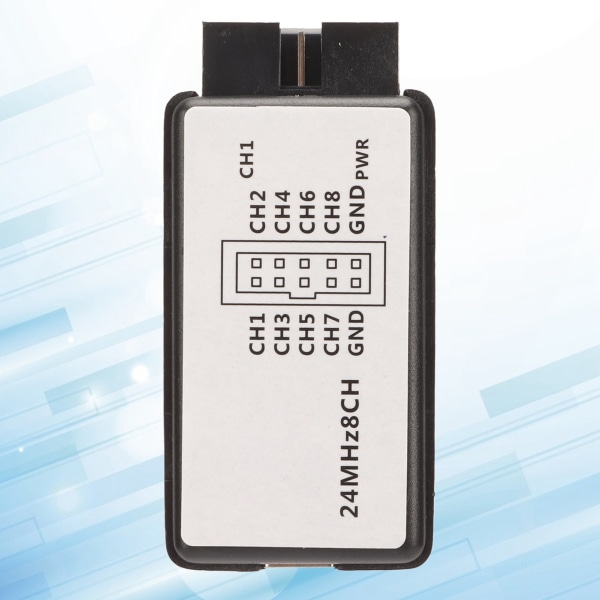 8-kanals USB Logic Analyzer-enhet med bufferstøtte 24Mhz 8CH USB Logic Analyzer 5V
