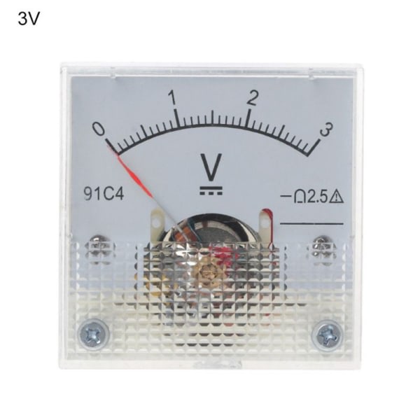 DC voltmeter Analog panelmåler 0-3V 0-3V 0-3V 0-3V