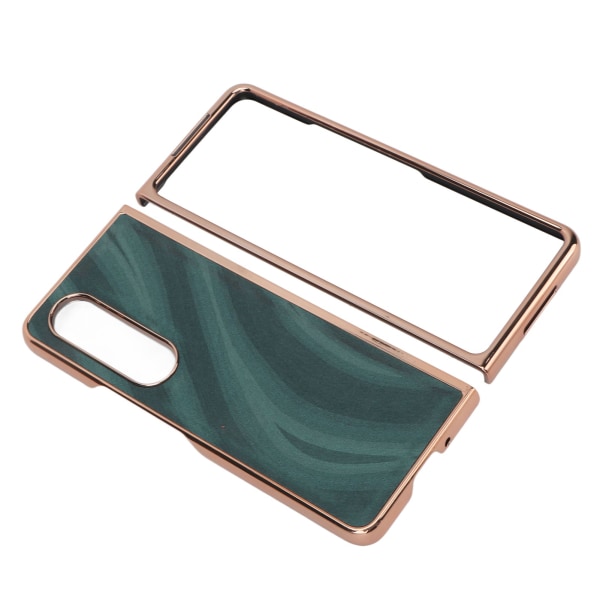 Phone case Nano galvanisering Repsäkert Galaxy Texture Folding Cover för Samsung Galaxy Z Fold 4 Grön