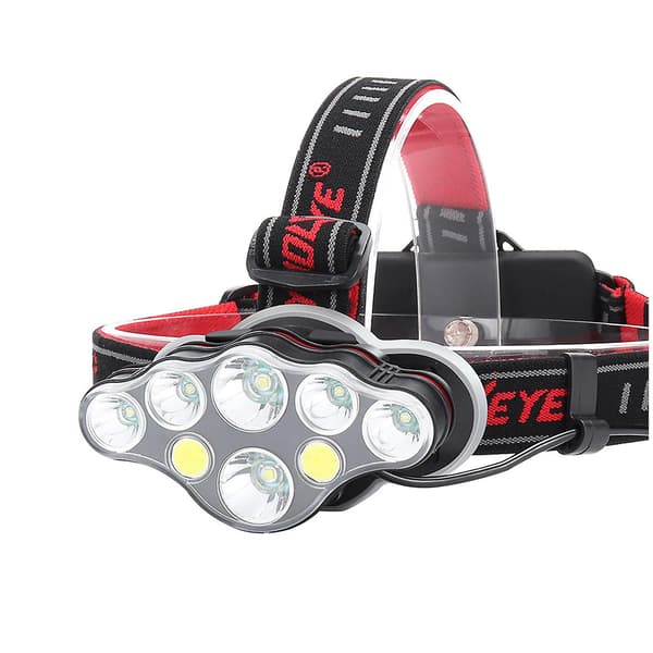 Skywolfeye USB-oppladbar 8 LED-hodelykt arbeidslampe