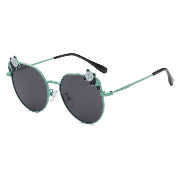 Barnsolglasögon Tecknade baby Trend med personlig anti-ultrafiolett polarisert solglasögon----grønn båge Grå skiva