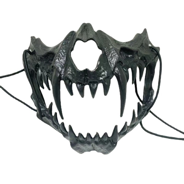 Paris_Halloween Maskerad Mask Rollspel Varulv Mask Halvt Ansikte Dödskalle Skräckmask