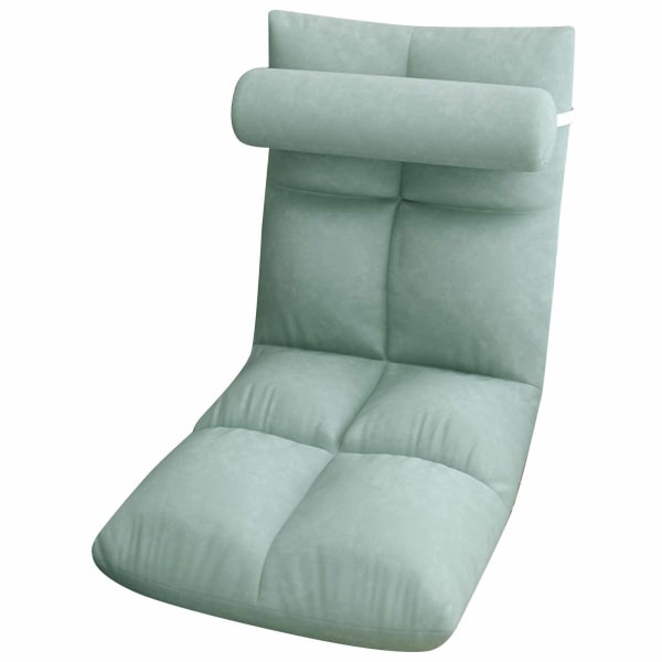 Gulvstol med ryggstøtte Sammenleggbar sofa Stol Soveseng Sofa Recliner Gulv Spillestol Meditasjonsstol for voksne Peacock Blue