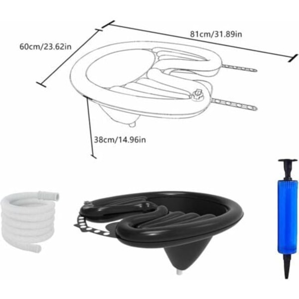 Plateau Portable - Tvättställ, Schampoback för hemmet, Back för att tvätta håret, Uppblåsbart handfat, Sängbassäng för hårtvätt - rosa.pa