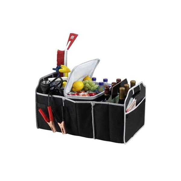 Förvaring / Hopfällbar Organizer för Bil - Camping Organizer Svart