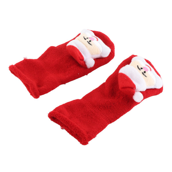 Baby sukat Punaiset jouluneulotut lämpimät puuvillaiset pitkät thermal Elastiset hengittävät 0,1 ikäiselle baby