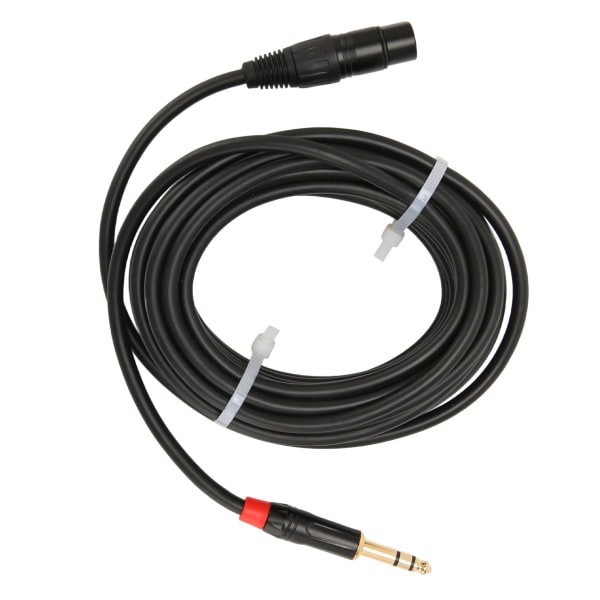 Mikrofonkabel 8m XLR hun til 6,35 mm TRS Balanceret SignalInterconnect-kabel Mikrofonledning til elektrisk guitar