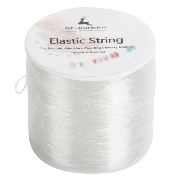 Gör-det-själv elastiska, skärbara smyckenstillverkning Pärltråd Pärllina Transparent fisketråd 100m / 328.1ft1mm / 0.04in