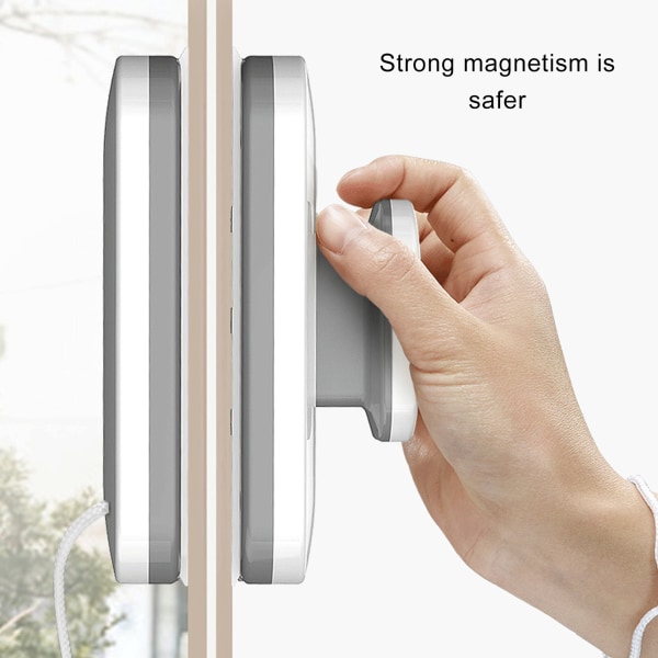 Magnetisk vinduespudser stort håndtag dobbeltsidet høj sikkerhed Robust plast vindues rengøringsværktøj til 3 til 10 mm glas