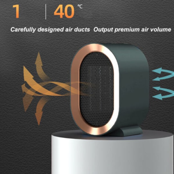 Sähköinen sisätilalämmitin, 1200W, 220/240V, tehokas, kannettava, säädettävä, nopea, tuuletin toimistoon ja kotiin, EU-pistoke.pa