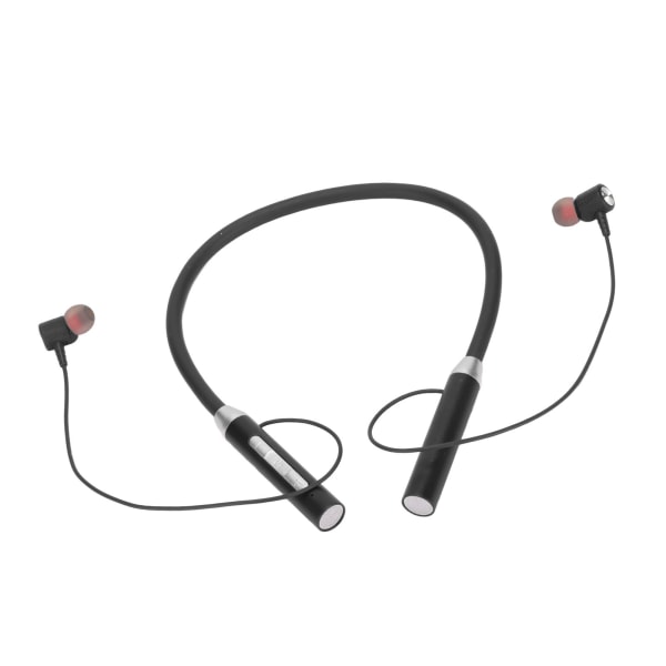 Nakkebøjler Trådløse Bluetooth 5.2 IPX5 Vandtætte Stereo Ergonomisk Forstærket Bas Halsbånd Magnetiske Hovedtelefoner Sort