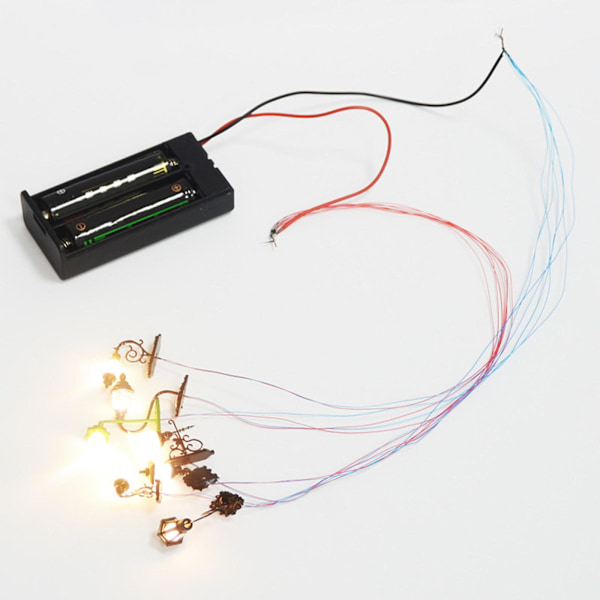 1/2/3/5 5x antik miniatyr vägglampa för DIY-tillbehör Stil C Style C 1Set