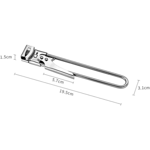 Manuel dåseåbner, dåseåbner i rustfrit stål, justerbar dåseåbner, flaskeåbner, lågkapselåbner, dåsegreb