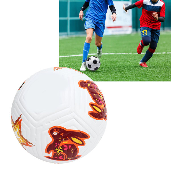 Fotball Størrelse 5 Høy elastisitet Profesjonelt kaninmønster Trening Fotball for kamper Eksamener