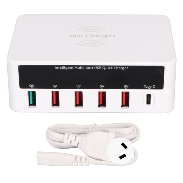 USB pikalatausasema Langaton multi 6-porttia 50W USB pikalatausasema 100-240V AU-pistoke