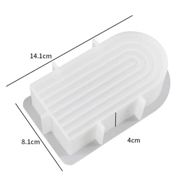 Lysform Stearinlys U-Form Høy Bue 12cm—pa