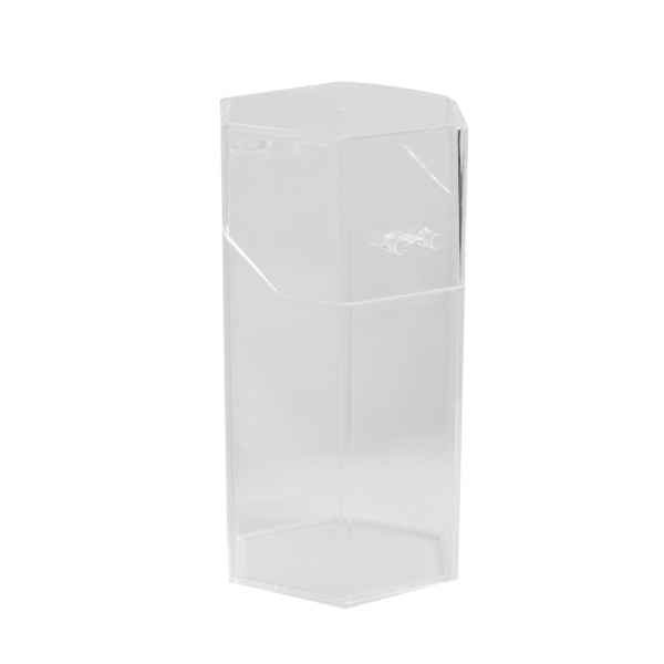 Sminkborsthållare Multipurpose Akryl Sminkförvaringslåda för badrumsskåp Bänkskiva Hex