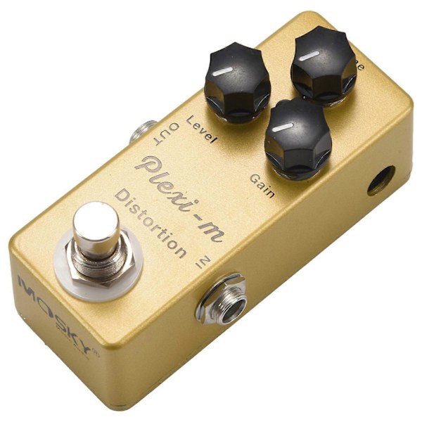 -m Elektrisk Gitarr Distortion Effekt Pedal Gitarrdelar Full Metallskal True Bypass.pa