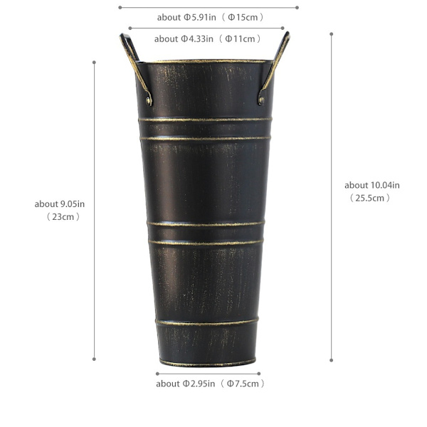 Blomsterarrangement Hink Jern Vase SORT