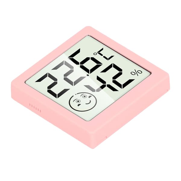 Digitalt termometer og hygrometer for reptilterrarium - Svart