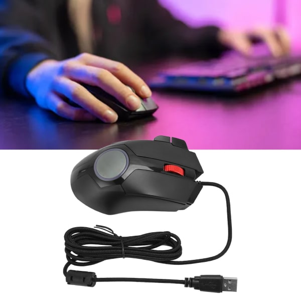 Gaming Mouse 7200 DPI RGB Bakgrunnsbelyst 8 Keys BT Mus med brannknapp for bærbar PC